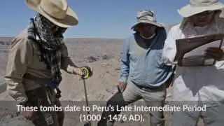Tomb excavations in Peru