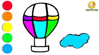 BALLOON Drawing: How to Draw BALLOON EASY for Beginners | ENJOY DRAWING