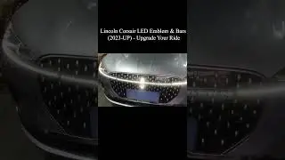 Dynamic Lincoln Corsair LED Emblem and Bars (2023-UP) #corsair