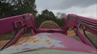 A Farm Day: Watering Horses & Moving Hay with the Tractor