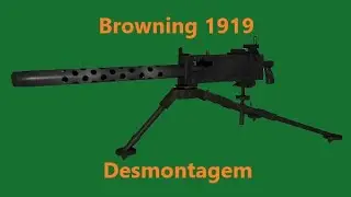 Desmontagem completa de uma metralhadora Browning M1919