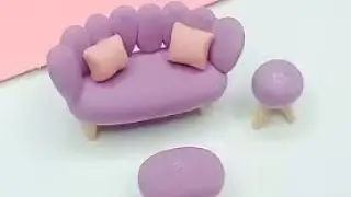 Easy and beautiful clay sofa set easy and beautiful clay craft 