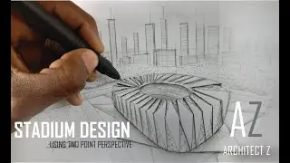 How To Draw A Stadium Using 2 Point Perspective - Easy step-by-step guide