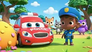Learning with Police Car 🚓 | The Wheels on the Police Car