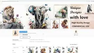 How to buy and download clipart from etsy shop and extract it. Artisenvibe.