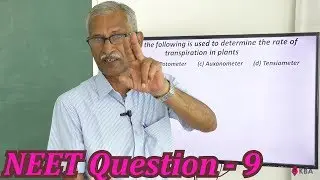 Transport in Plants (NCERT)  Question NEET- (9)