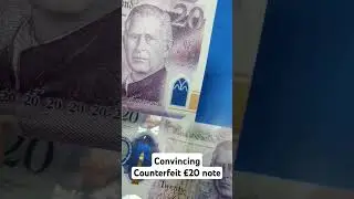 Убедительная подделка: фальшивая купюра в 20 фунтов стерлингов в обращении