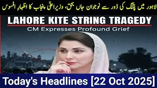 Punjab CM Expresses Grief Over Lahore Kite String Tragedy
