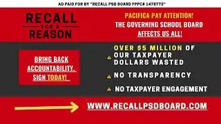 Over $5 Million of Pacifica Taxpayer dollars wasted Recall Pacifica School Board