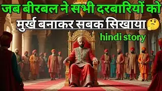 जब बीरबल ने सभी दरबारियों को मूर्ख बनाकर सबक सिखाया ｜  akbar birbal ki kahani ｜ new majedar story ｜.