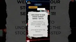 Welcome to Stock Market Basics: Day 11 #stockmarketbasics #stockmarkettoday #volume  #smt #stocks