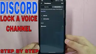 ✅ How To Lock A Discord Voice Channel 🔴