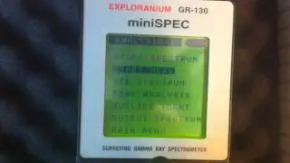 Gamma ray spectrometer analyser / Ratemeter / Dosemeter
