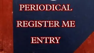 PERIODICAL REGISTER ME ENTRY KAISE KARE