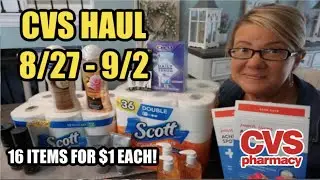 CVS HAUL (8/27 - 9/2) | 16 ITEMS FOR ONLY $1 EACH!!!!
