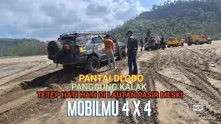 EVAKUASI FORTUNER STUCK DI LAUTAN PASIR PANTAI DLODO | TOA 1 th 2024