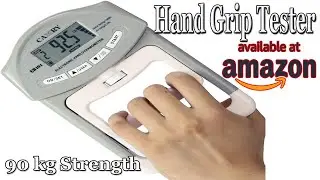 CAMRY Digital Hand Grip Tester, 198 Lbs / 90 kg Strength Measurement Meter Auto Capturing Electronic