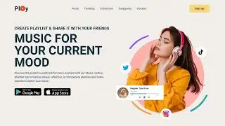 Build An Animated Landing Page Using Tailwind CSS & JavaScript | With Source Code