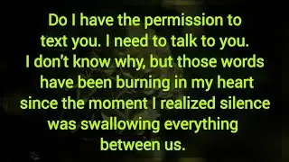 Do I have the permission to text you. I need to talk to you. 