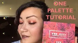 COLOURPOP FEM ROSA SHE PALETTE | ONE PALETTE TUTORIAL