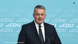 Pressekonferenz mit Gordon Schnieder CDU Rheinland Pfalz