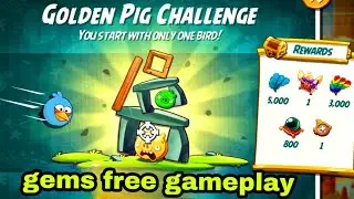 Angry birds 2 the golden pig challenge with blues 8 oct 2025 gems free #ab2 golden challenge today