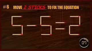 Matchstick Puzzle | Matchstick Logic Puzzles | Matchstick Tricks#BrainGames #MatchstickChallenge