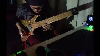 Late night session.. @BackingTracksByTim @line6movies @IbanezOfficial  tribute@floevo .