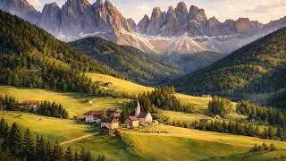 Santa Maddalena Switzerland 4K Frame TV Wallpaper | Art Mode | Ambient Wall Art for Home