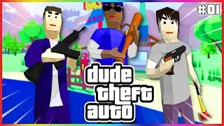 Bank Robbery in Dude Theft Wars | #01 | in Telugu
