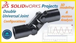 Solidworks universal joint 3dmodeling , Assembly & motion Analysis TUTORIAL