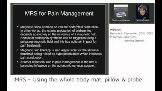 MediConsult Webinar - iMRS - Using the whole body mat, pillow & probe