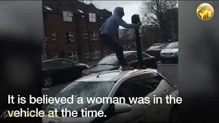 Man attacks Belfast bus lane camera car _ 04/19/2018