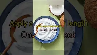Coconut hair mask for natural straight hair #viral #trending #winter #skincare