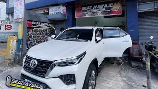 Fortuner 2023 Perfect Fit leather seat cover + Door Sidings | #SeatAvenueUpholstery