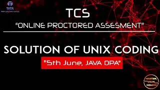 #TCS #OPA #Unix #SolutionOf5thJune Unix OPA Solution 5th June| Solve Unix in less than 15 mins!!