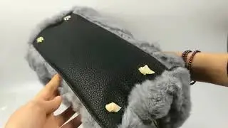 Rabbit Fur Luxury Handbag by 