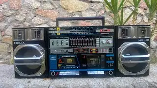 Vintage Boombox HELIX HX-810 Radio Cassette Player 