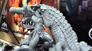 Tarzan vs Croc statue by ARH Studios NYCC 2014