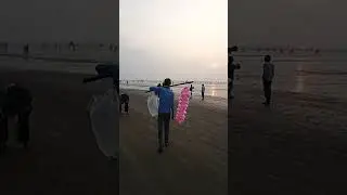 Jampore Beach 🥰⛱️🎏Daman...#youtube #beach #vlog #sea #beautiful 