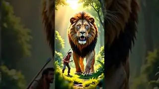 ek aadami aur Sher#ytshorts #shorts #short #shortvideo #moralstories #youtubeshorts #Katha varsh#ai