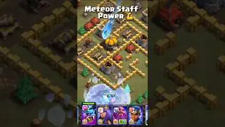 New Equipment Meteor Staff Minion Prince Power is insane! #coc #clashofclans