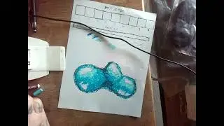 Shading an organic shape with oil pastels