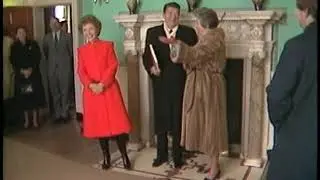 President Reagan and Nancy Reagan's trip to Mount Vernon on February 22, 1982