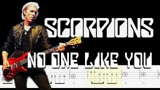 Scorpions - No One Like You (🔴Accurate Bass Tabs | Notation) By @ChamisBass  #chamisbass #scorpion