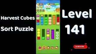 Harvest Cubes Sort Puzzle Level 141 Walkthrough 🌽🧠 | Relaxing Sort Game | Go Answer