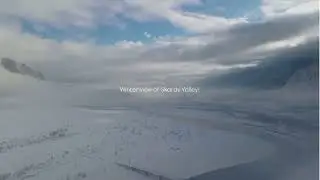 Breathtaking Winter Aerial View of Skardu | Snowy Paradise in Pakistan