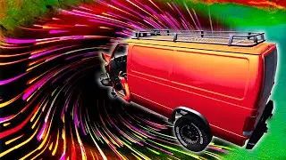 Car jump into the abyss - triple jump on springboard #5 - BeamNG Drive - AlroGame