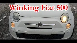 Winking fiat 500