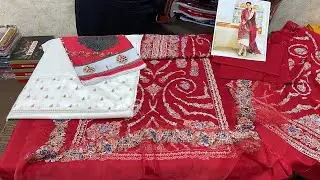 Zara Shah jahan Embeoided luxury lawn 3pc sale |with Embroided Patches work| best Wholesale Prices|